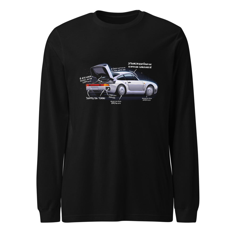 Manga Larga Porsche 959 Doppelter Turbo - Frente