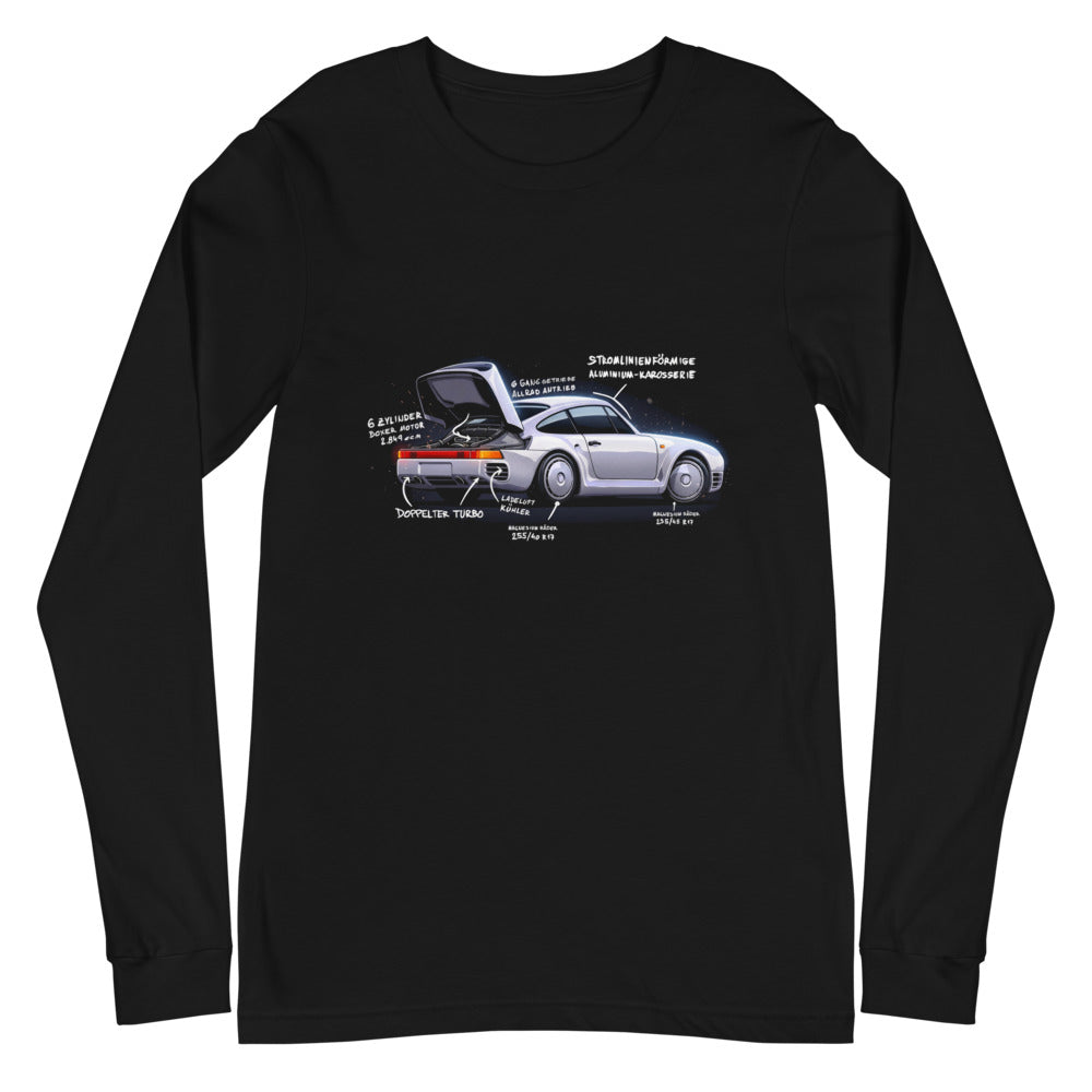 Manga Larga Porsche 959 Doppelter Turbo - Plano