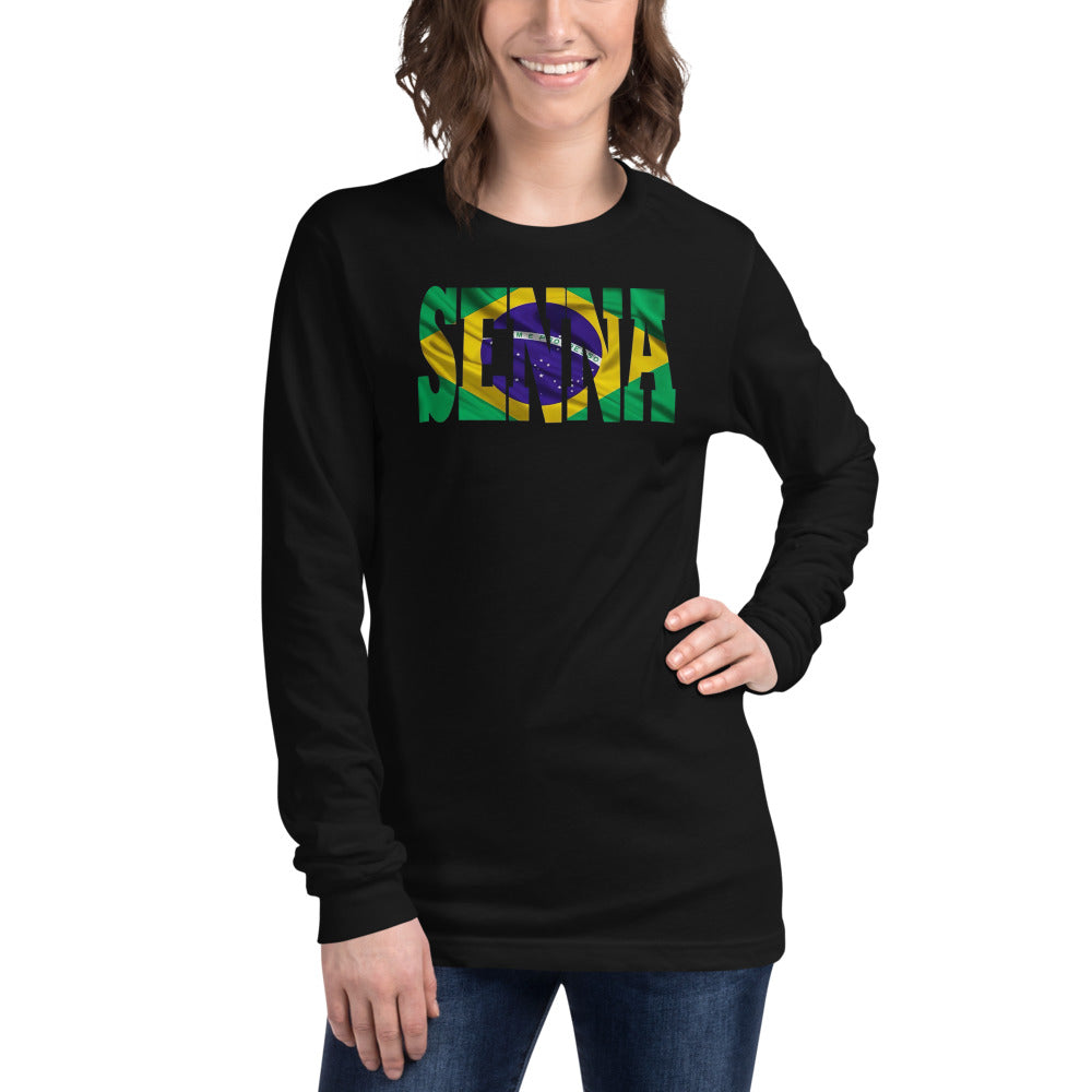 Manga Larga Senna Brazil - Modelo femenina
