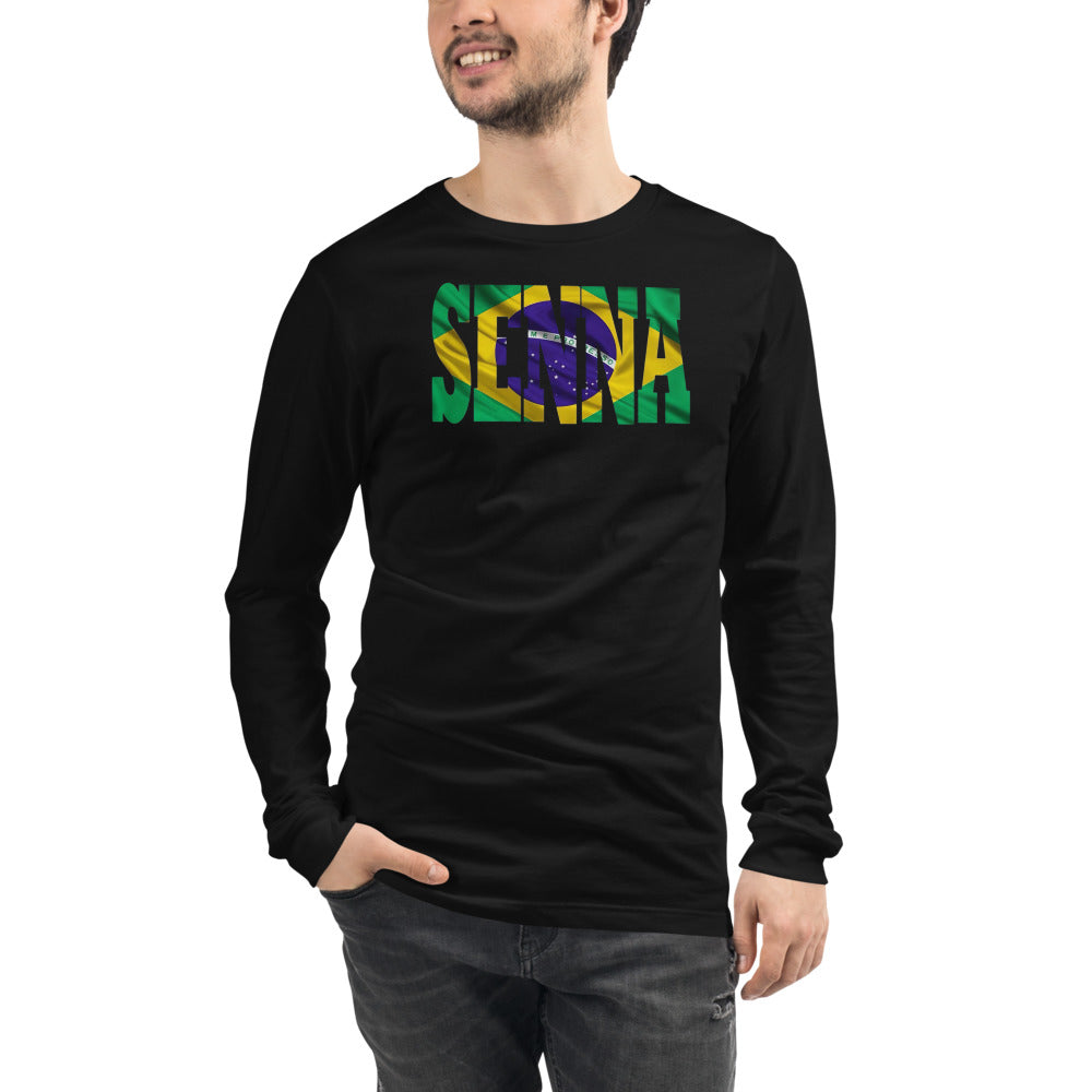 Manga Larga Senna Brazil - Modelo masculino