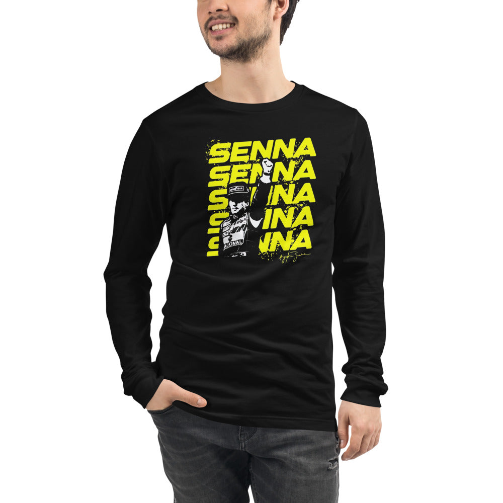 Manga Larga Senna Champion - Modelo masculino