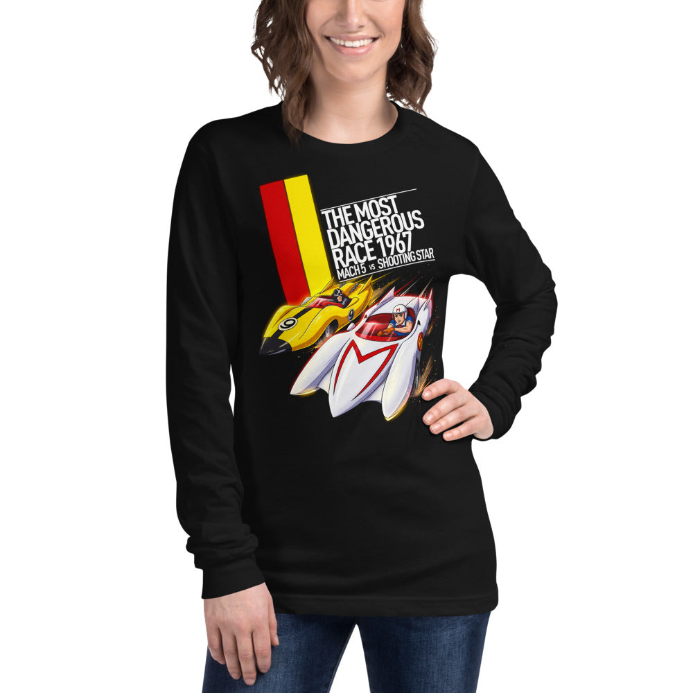 Manga Larga Speed Racer Mach 5 Vs Shooting Star - Modelo femenina
