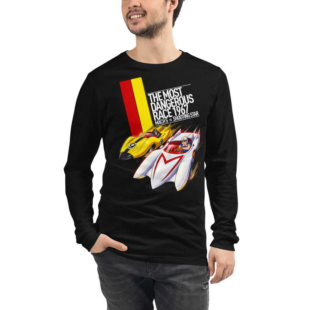 Manga Larga Speed Racer Mach 5 Vs Shooting Star - Modelo masculino