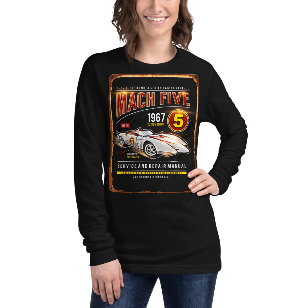 Manga Larga Speed Racer Mach Five Service Manual - Modelo femenina
