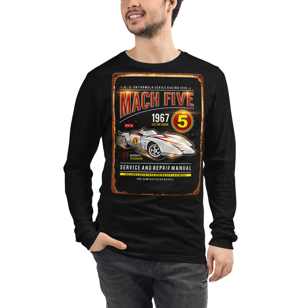 Manga Larga Speed Racer Mach Five Service Manual - Modelo masculino