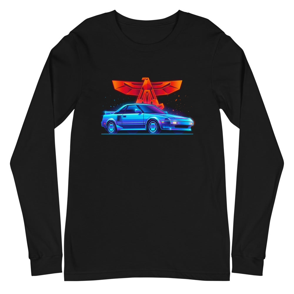 Manga Larga Toyota MR2 Synthwave Neon Eagle - Plano