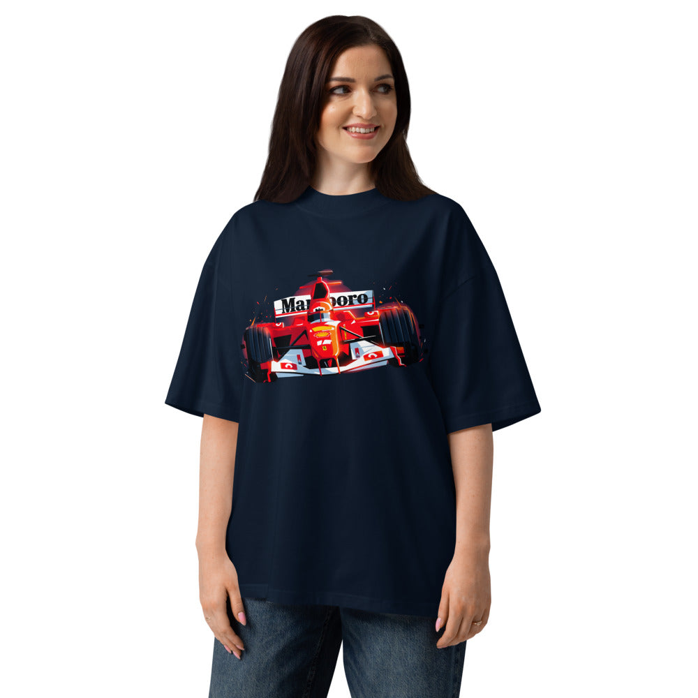 Oversize Ferrari F1 Car Red Glow Sparks - Modelo femenina