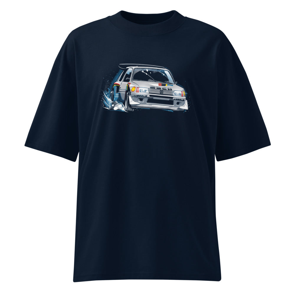 Oversize Peugeot 205 Turbo 16 Rally Snow Drift - Frente fantasma
