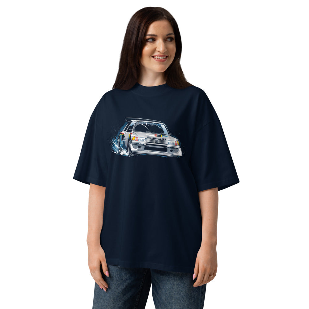 Oversize Peugeot 205 Turbo 16 Rally Snow Drift - Modelo femenina