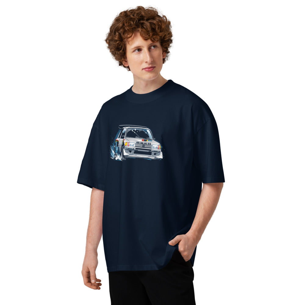 Oversize Peugeot 205 Turbo 16 Rally Snow Drift - Modelo masculino