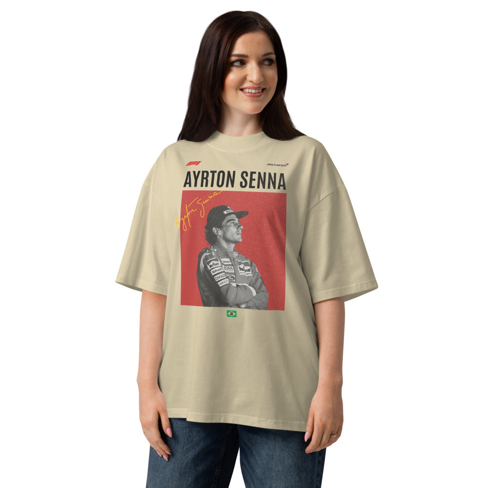 Oversize Ayrton Senna Champion - Modelo femenina