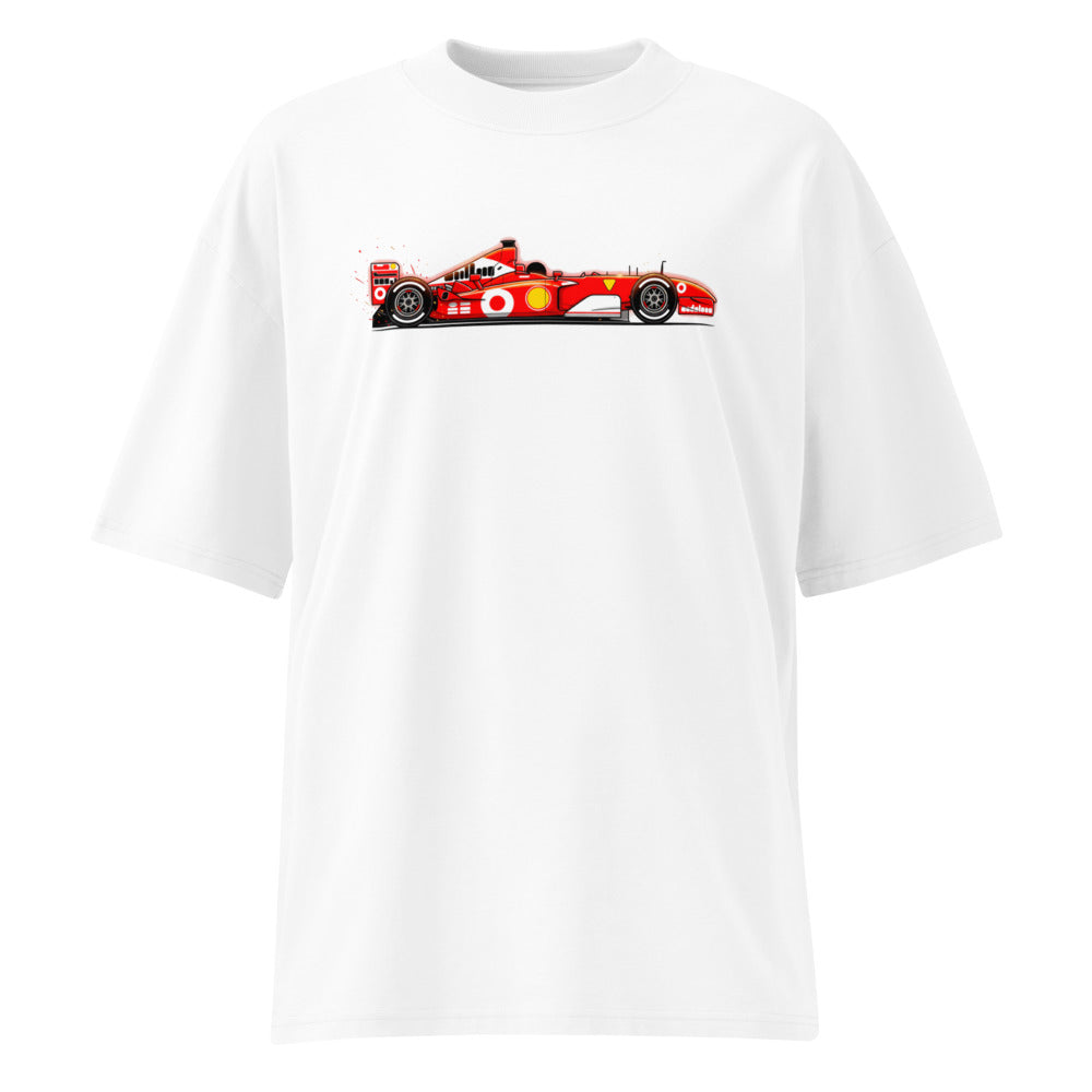 Oversize Ferrari F1 Red Race Car Side Profile - Frente fantasma