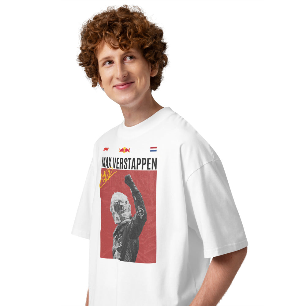 Oversize Max Verstappen Champion - Modelo masculino lateral