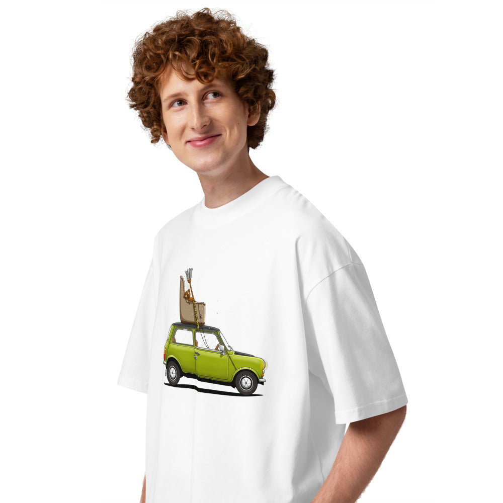 Oversize Mr Bean Green Mini Armchair Teddy - Modelo masculino lateral