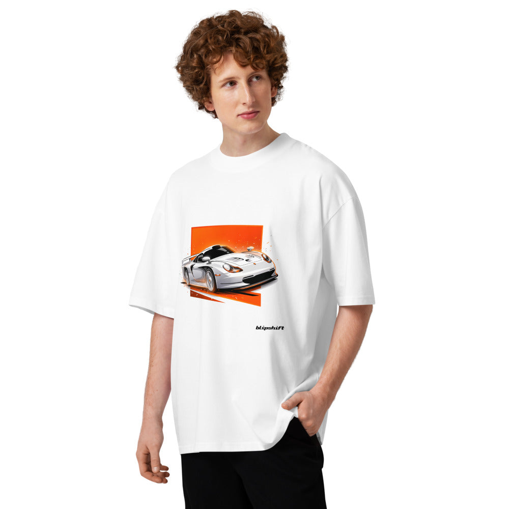 Oversize Porsche 911 GT1 White Orange Sparks - Modelo masculino