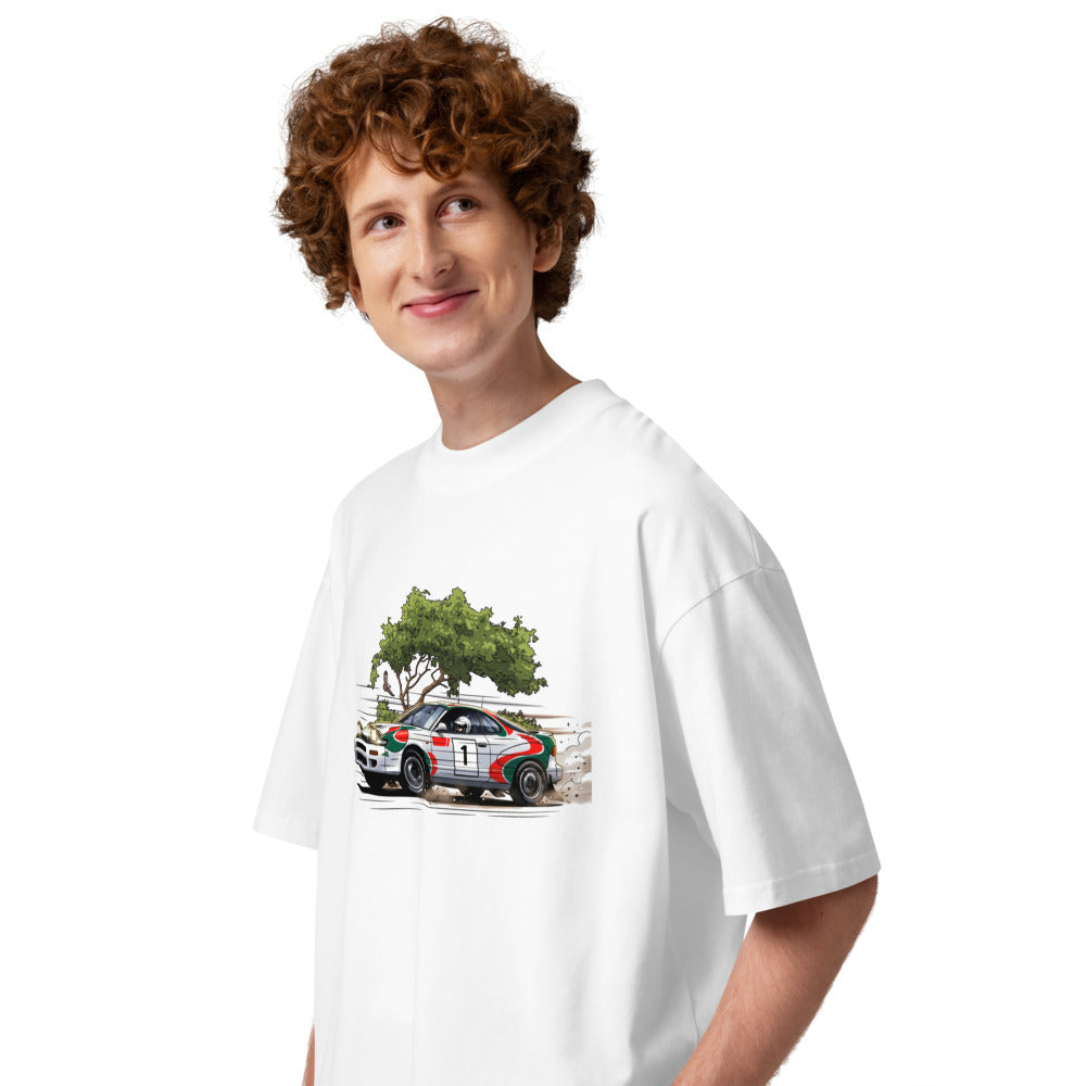 Oversize Rally Car Number 1 Dirt Drift - Modelo masculino lateral