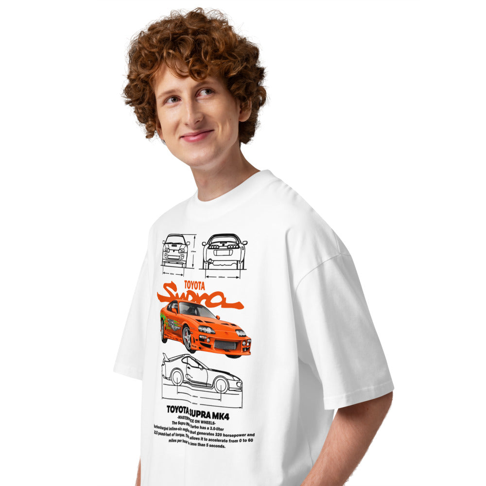 Oversize Toyota Supra MK4 - Modelo masculino lateral
