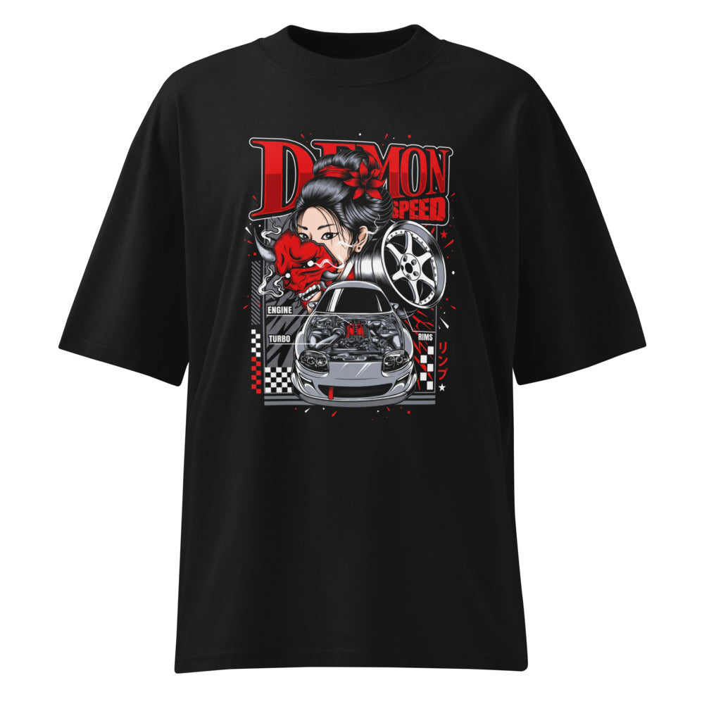 Oversize Demon Speed Oni Mask JDM Tuner - Frente fantasma
