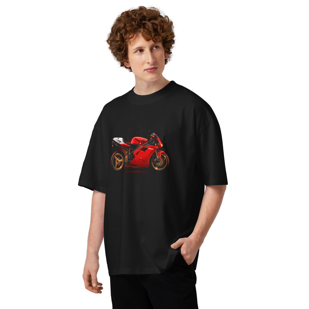 Oversize Ducati Red Superbike Gold Wheels - Modelo masculino