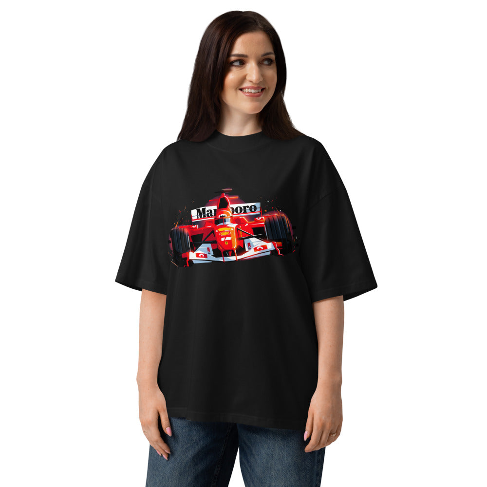 Oversize Ferrari F1 Car Red Glow Sparks - Modelo femenina