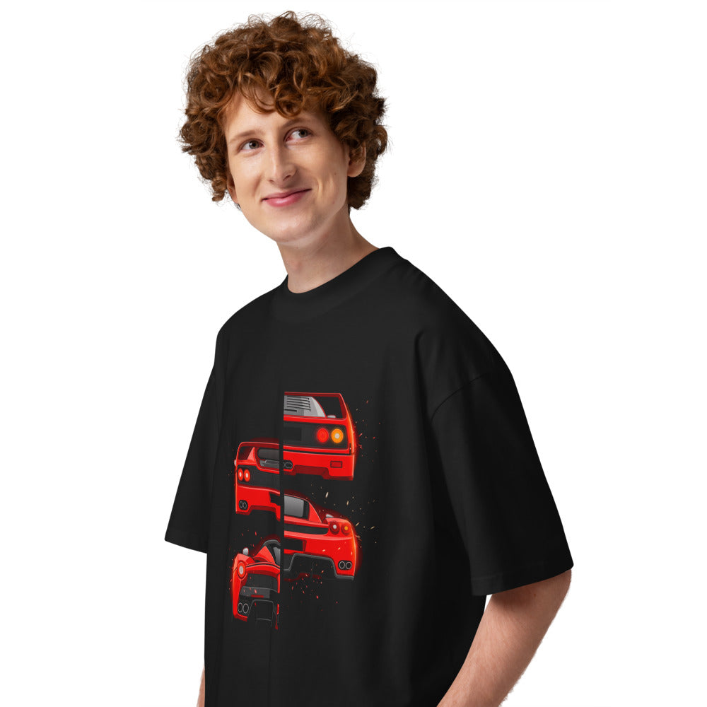 Oversize Ferrari F40 F50 Enzo LaFerrari Rear Split - Modelo masculino lateral