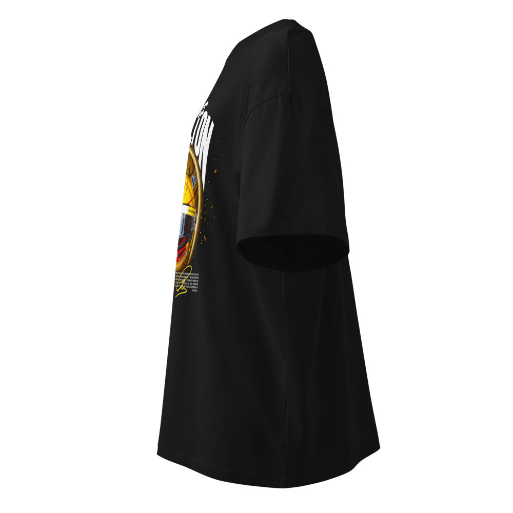 Oversize Gold Carbon Fiber F1 Helmet - Lateral fantasma