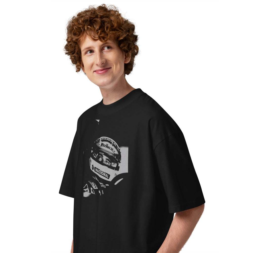 Oversize La Mirada - Modelo masculino lateral