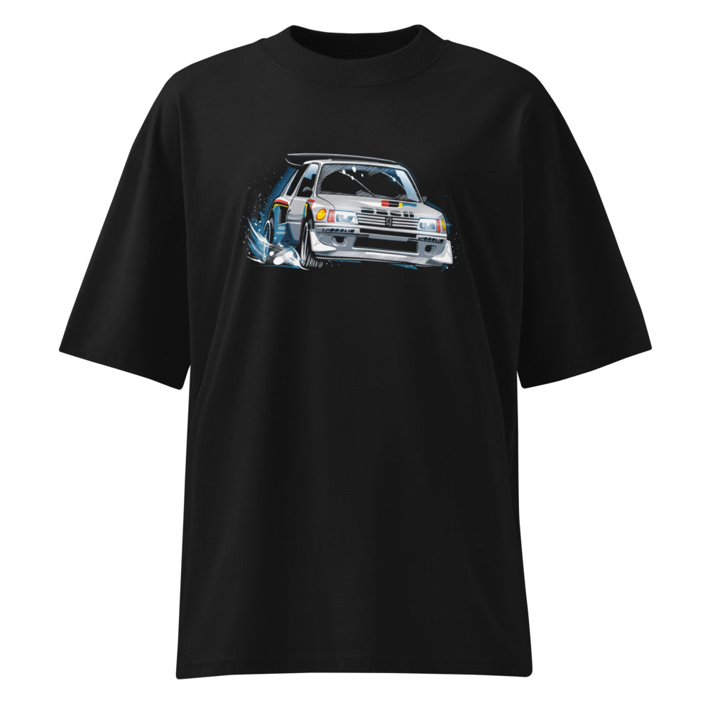 Oversize Peugeot 205 Turbo 16 Rally Snow Drift - Frente fantasma