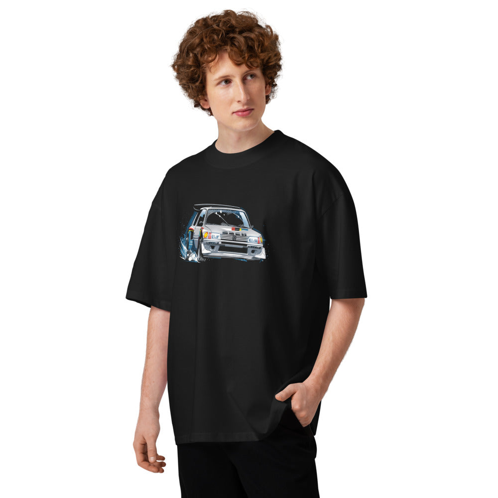 Oversize Peugeot 205 Turbo 16 Rally Snow Drift - Modelo masculino