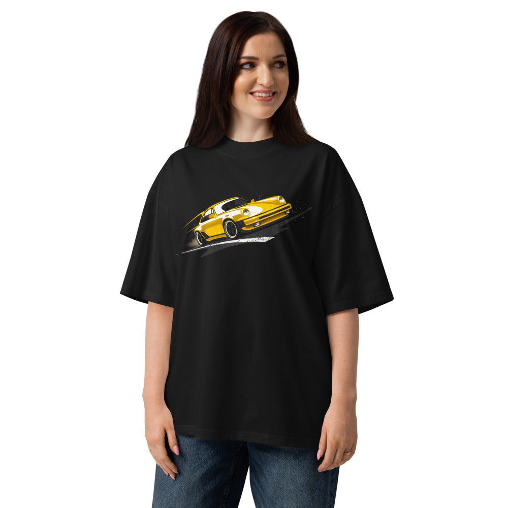 Oversize Porsche 911 Yellow Classic Road Streak - Modelo femenina
