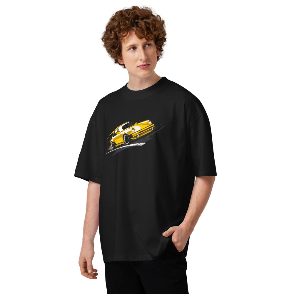 Oversize Porsche 911 Yellow Classic Road Streak - Modelo masculino