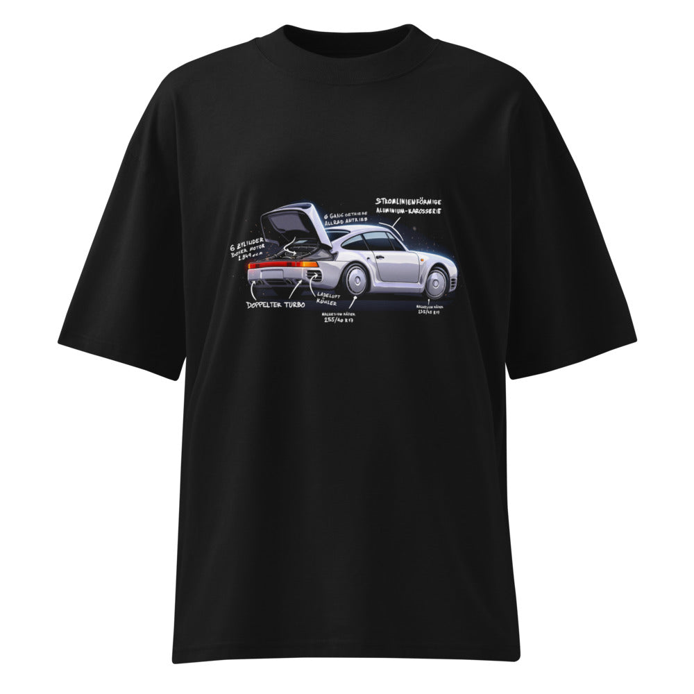 Oversize Porsche 959 Doppelter Turbo - Frente fantasma