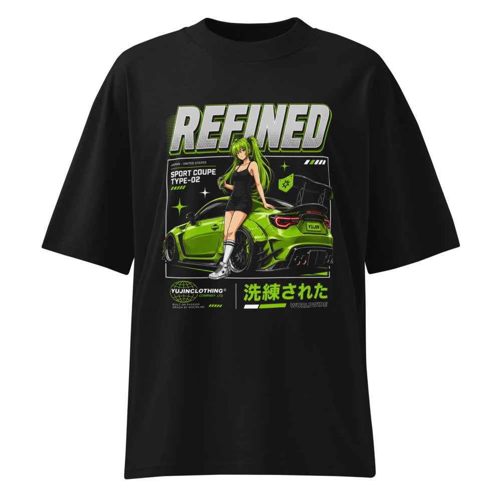 Oversize Refined Green Widebody Coupe Anime Girl - Frente fantasma