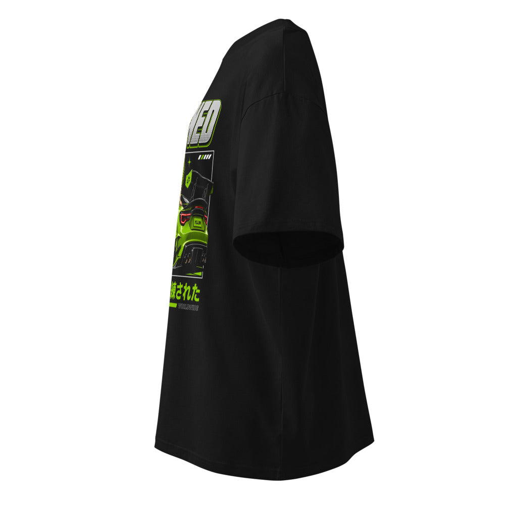 Oversize Refined Green Widebody Coupe Anime Girl - Lateral fantasma