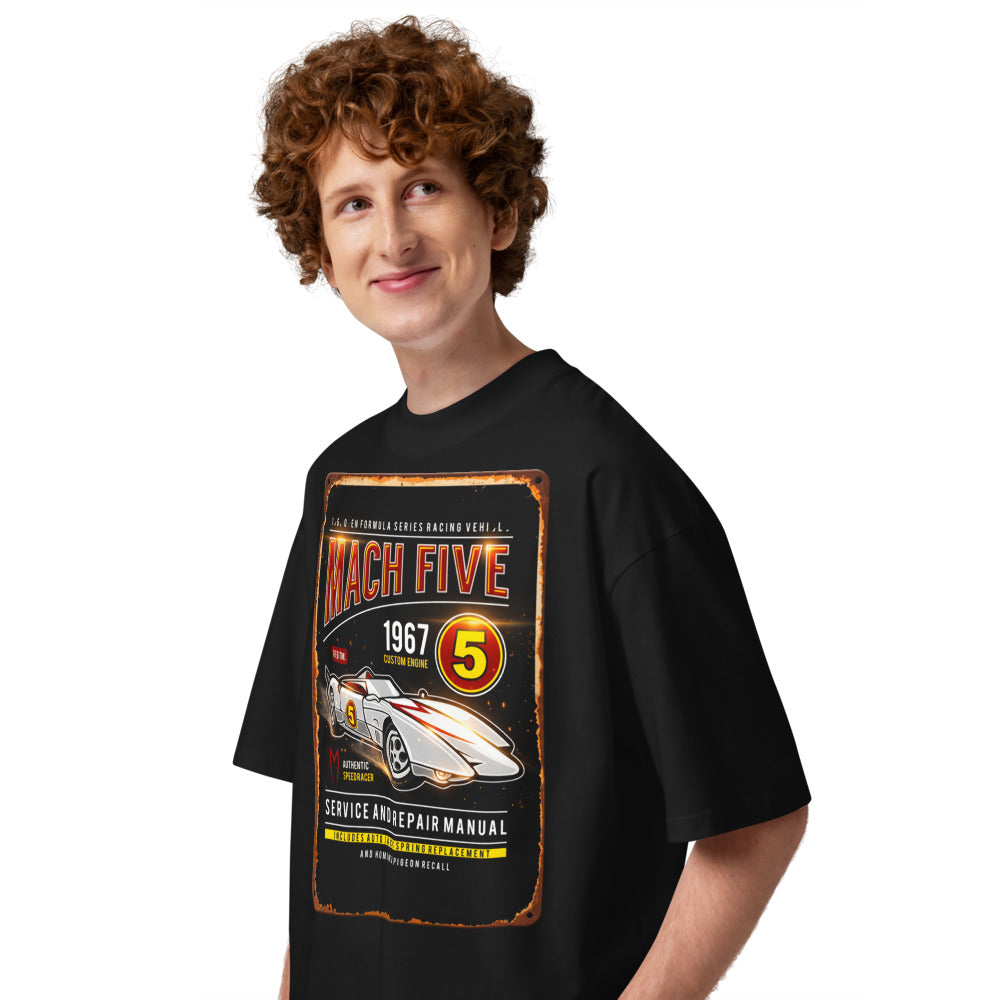 Oversize Speed Racer Mach Five Service Manual - Modelo masculino lateral