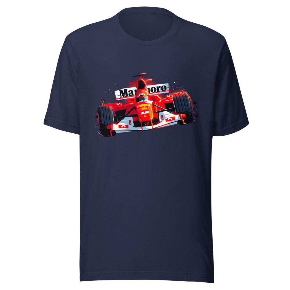 Playera Ferrari F1 Car Red Glow Sparks - Frente grande