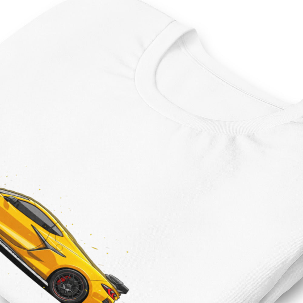 Playera Corvette C8 Yellow Red Calipers - Doblado zoom