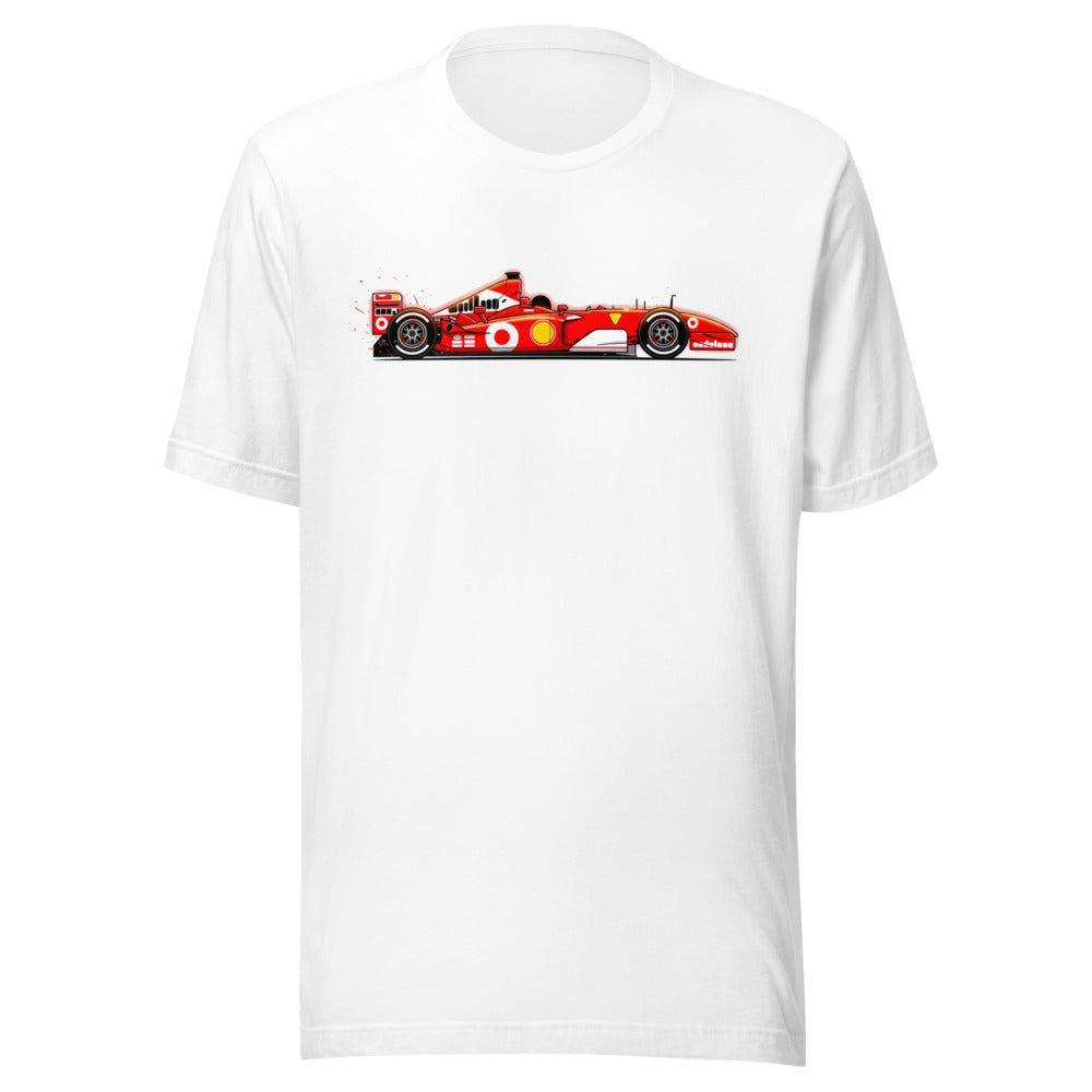 Playera Ferrari F1 Red Race Car Side Profile - Frente grande