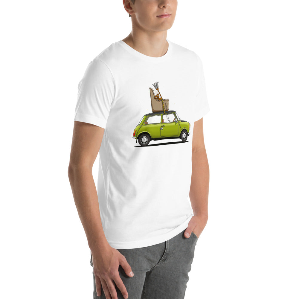 Playera Mr Bean Green Mini Armchair Teddy - Modelo masculino lateral