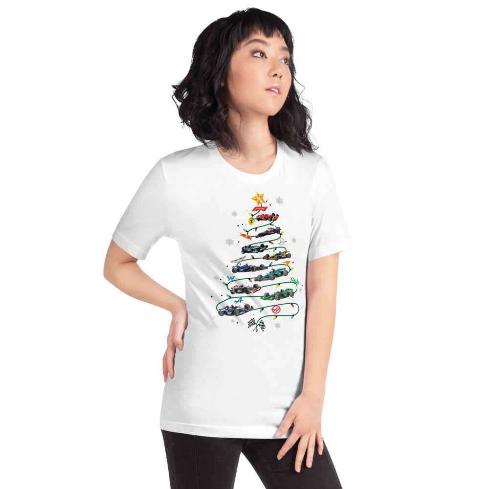 Playera Navidad en Pole Position - Modelo femenina