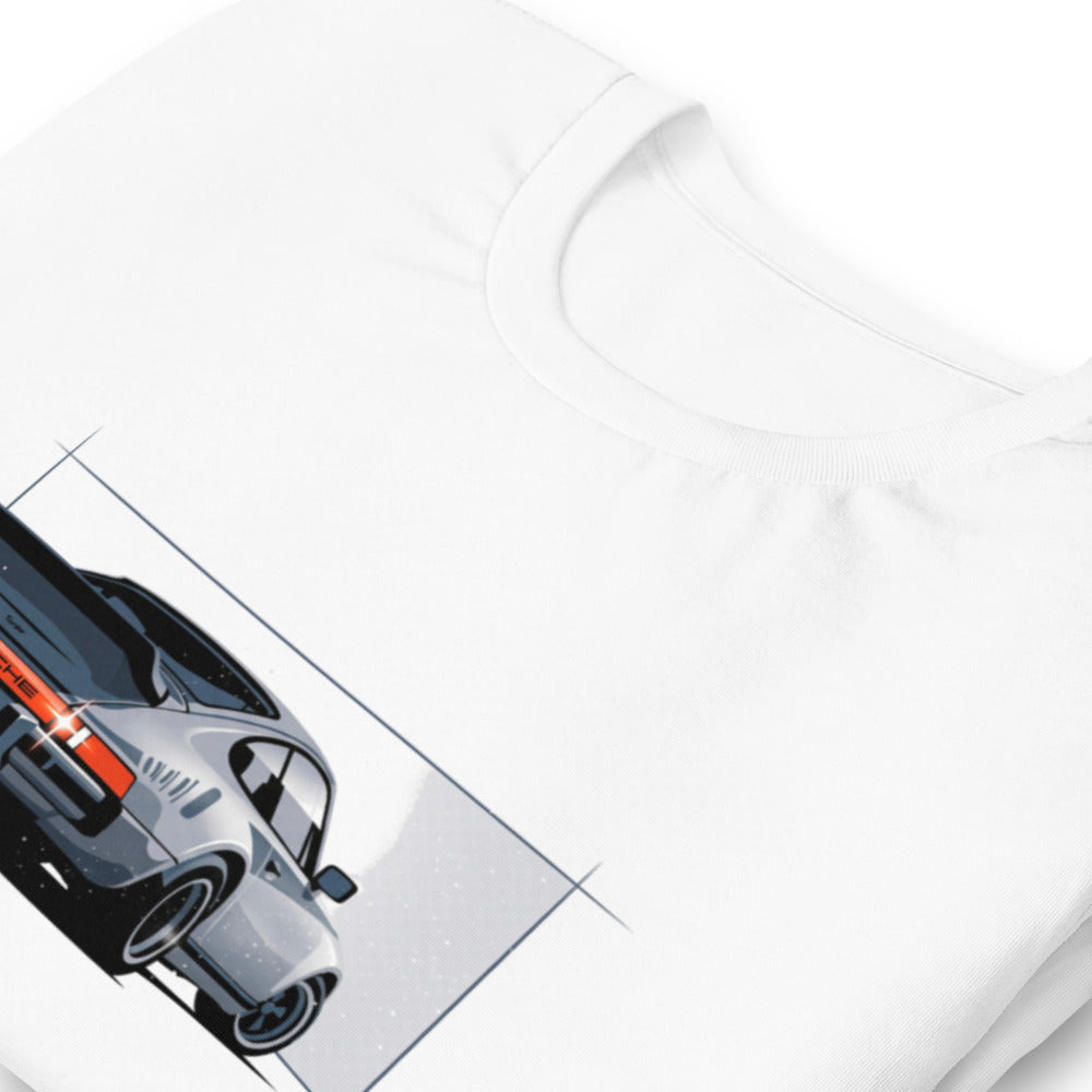 Playera Porsche 911 Turbo Silver Rear View - Doblado zoom