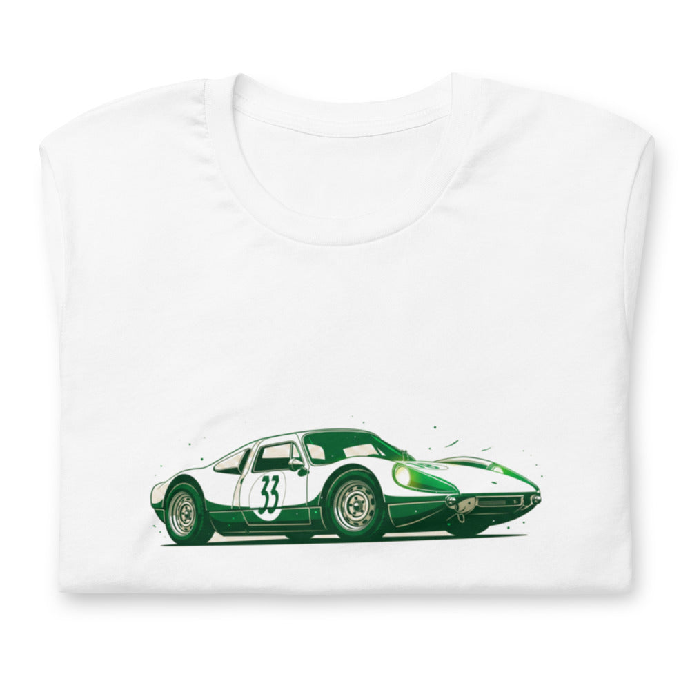 Playera Vintage Green Racing Coupe Number 33 - Doblado