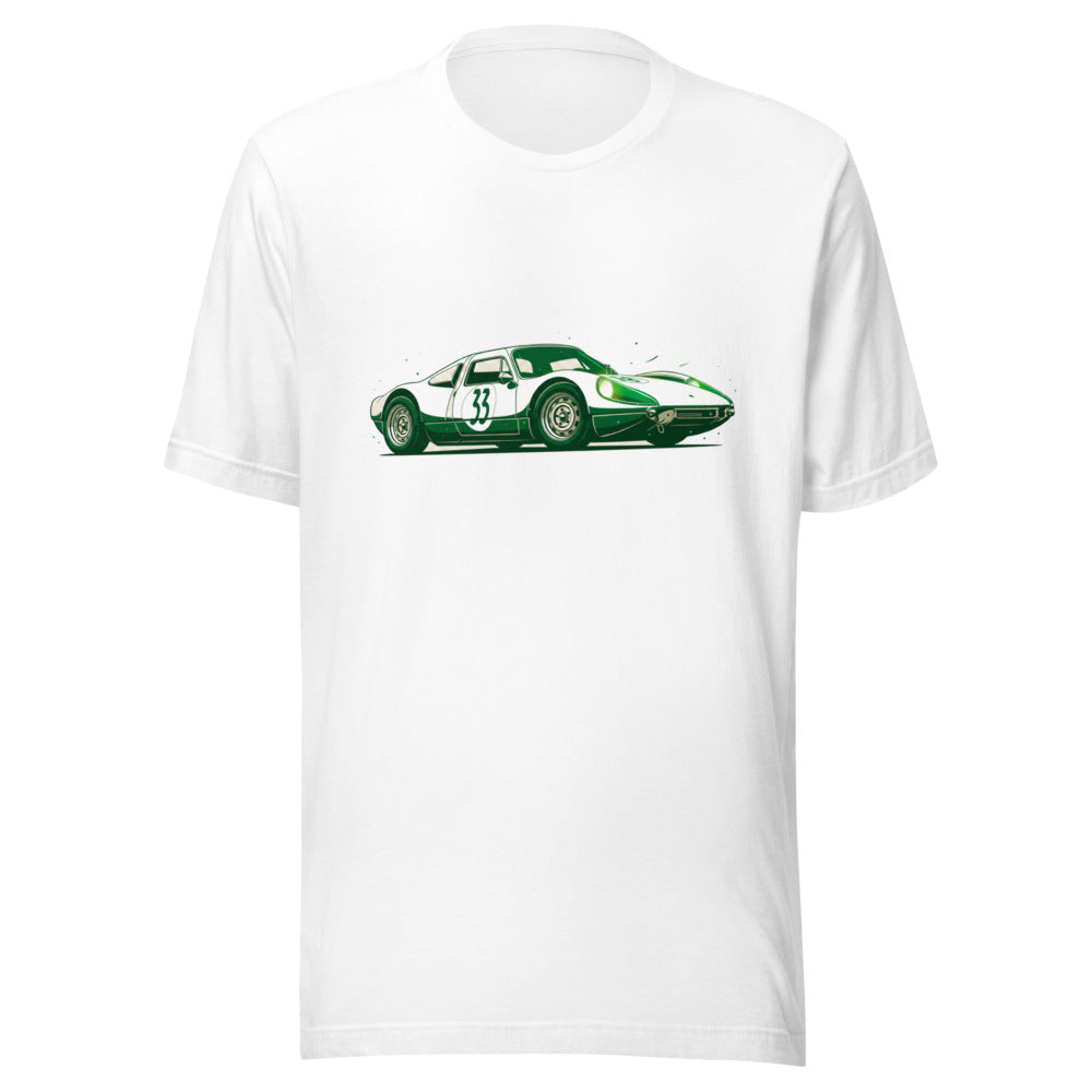 Playera Vintage Green Racing Coupe Number 33 - Frente grande