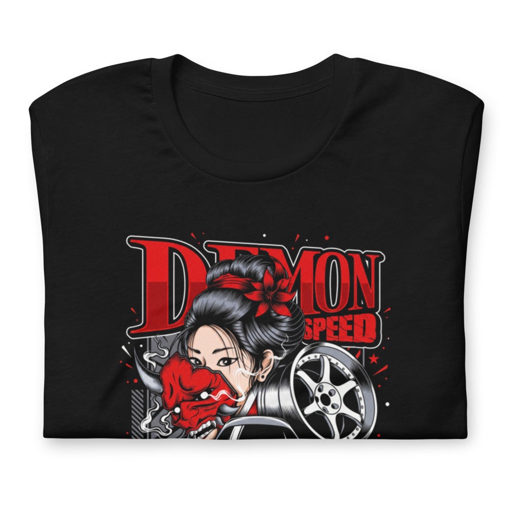 Playera Demon Speed Oni Mask JDM Tuner - Doblado