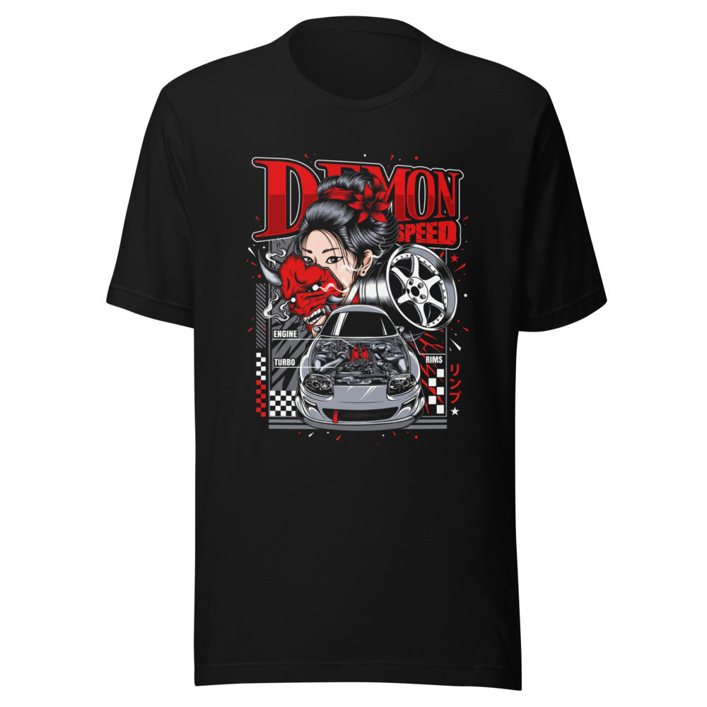 Playera Demon Speed Oni Mask JDM Tuner - Frente grande