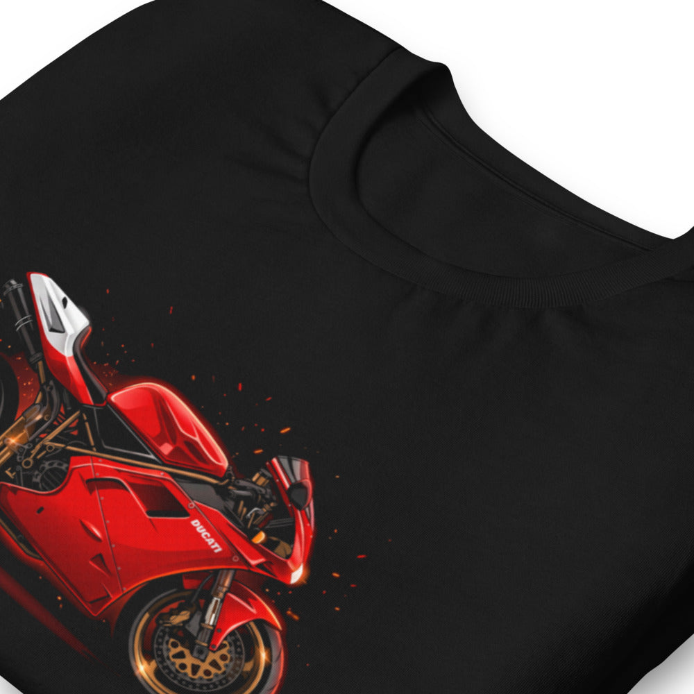 Playera Ducati Red Superbike Gold Wheels - Doblado zoom
