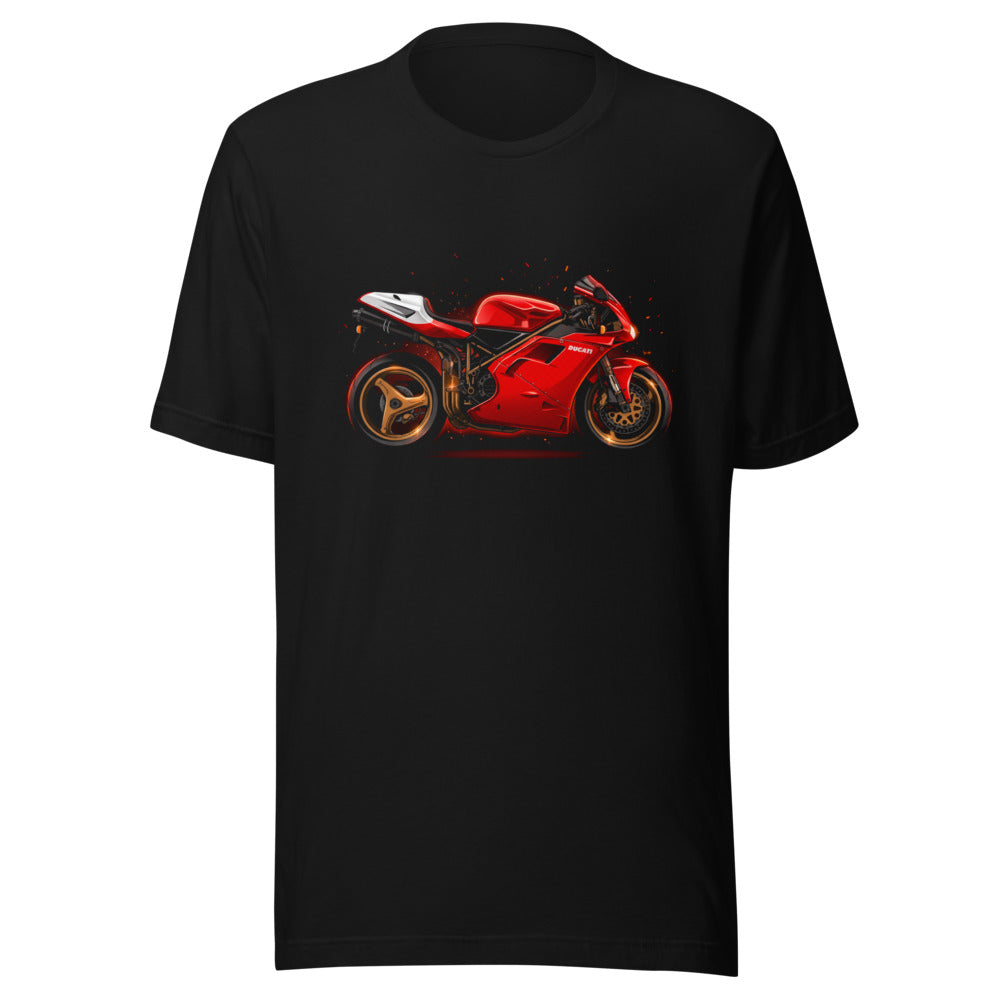 Playera Ducati Red Superbike Gold Wheels - Frente grande