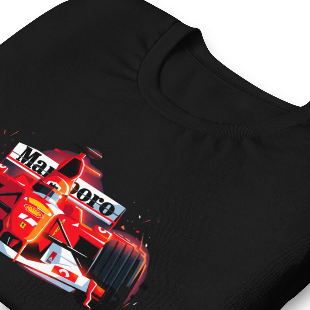 Playera Ferrari F1 Car Red Glow Sparks - Doblado zoom