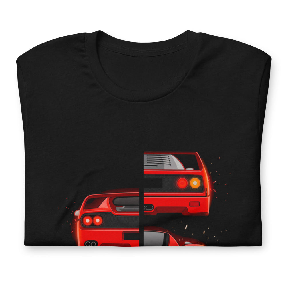 Playera Ferrari F40 F50 Enzo LaFerrari Rear Split - Doblado
