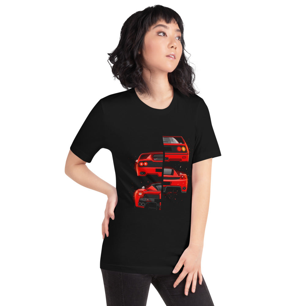 Playera Ferrari F40 F50 Enzo LaFerrari Rear Split - Modelo femenina